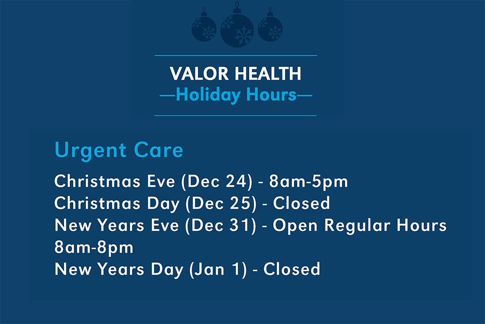 Hours for holidays
