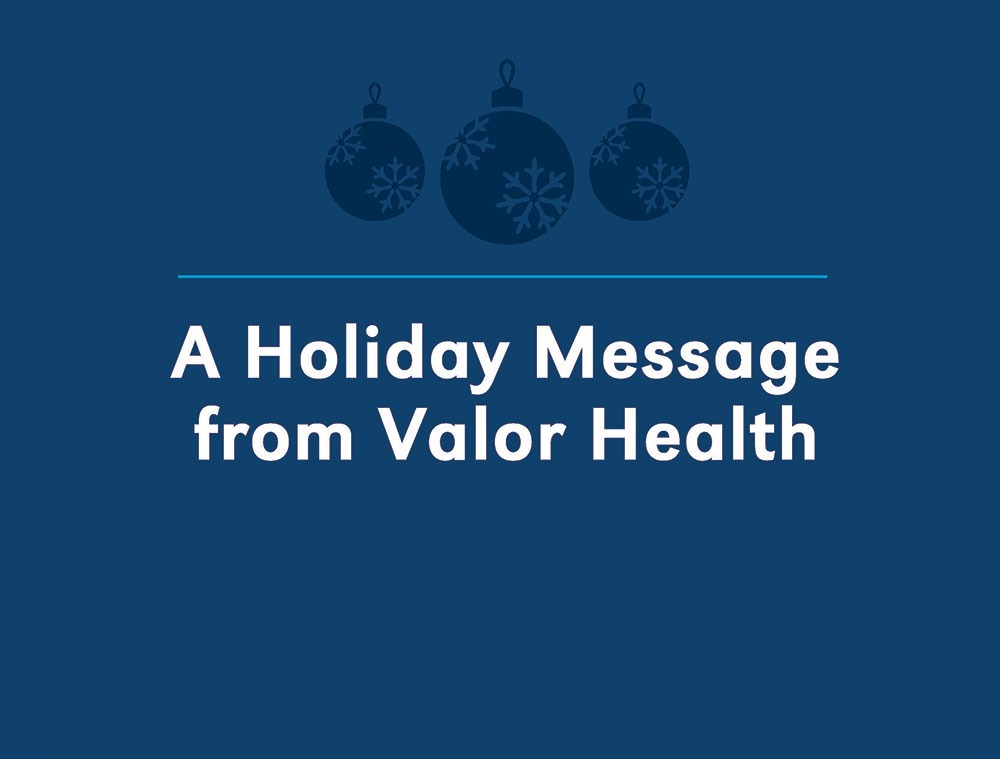 Graphic on a holiday message
