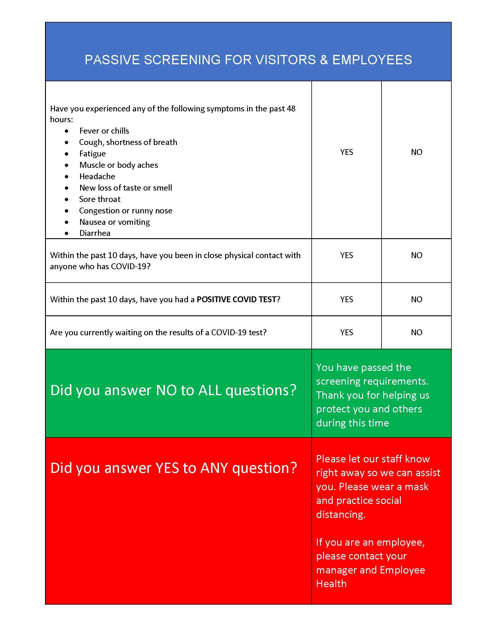 COVID19 Information Center Valor Health